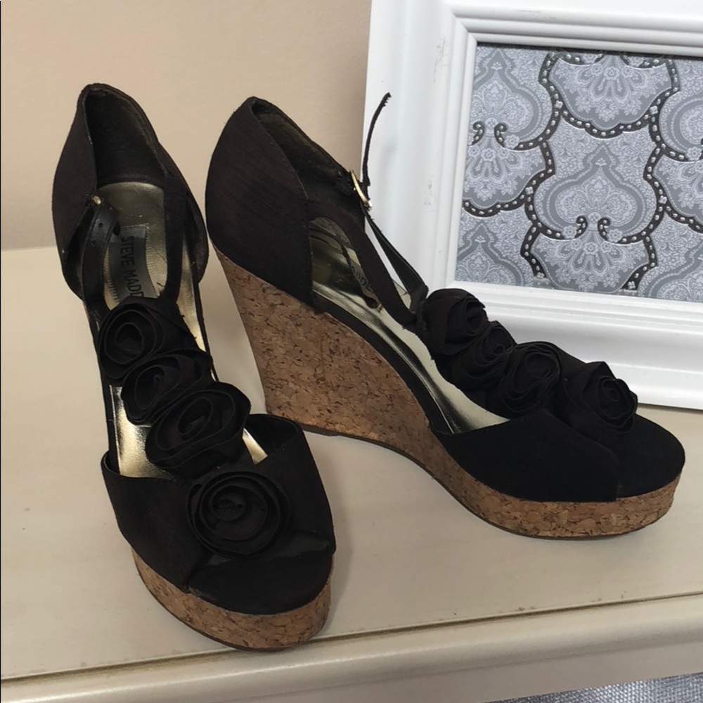 Steve Madden Brown Wedges - Size 8